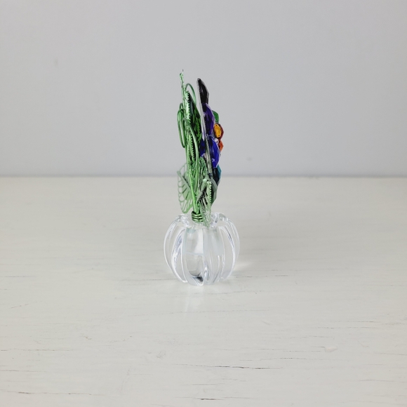 GANZ Rainbow Daisy Posy Pot 4.5" Acrylic Crystal Expressions Figurine - Picture 4 of 8